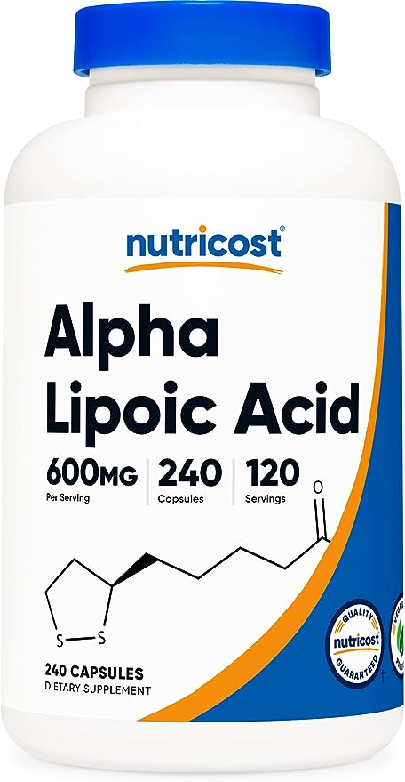 Nutricost Alpha Lipoic Acid 600mg Per Serving